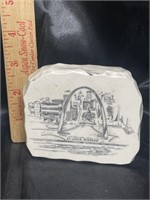Vintage St. Louis Resin Souvenir Paper Weight