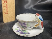 *Rare* Minature Japan Bird Tea Cup & Saucer