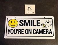 Smile You're on Camera Sign