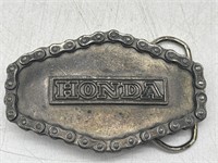 (KC) Honda Brass Belt Buckle 3.25” #608