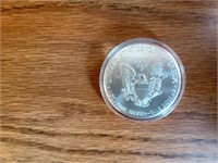 2017 Walking Liberty Silver Dollar in hard case