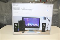 NEW - QUB WORKS DESKTOP WIRELESS SOUND SYSTEM -