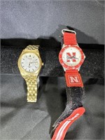 MENS SEIKO WATCH AND HUSKERS WATCH