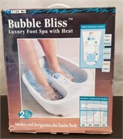 Homedics Bubble Bliss Foot Spa w/ Heat. Works