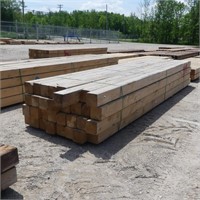 32 pcs. 6" x 6" x 14' HEMLOCK LUMBER