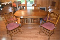 Dining table and chairs