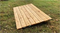 Treated wood storage shed ramp - 6 ft