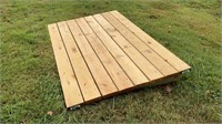 Treated wood storage shed ramp - 6 ft