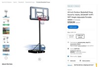E4002  SEGMART Basketball Hoop 17.7