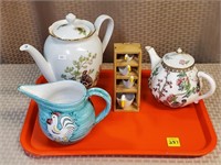 English Teapot, Bavarian Teapot, Avon Duck Spoons
