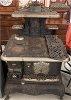 Large Antique Cast Iron Stove