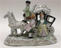 Hand Painted Carriage Figurine