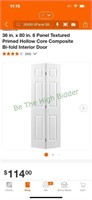 6panel 36x80 bifold door