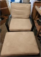 Large Patio Chair w/ Ottoman