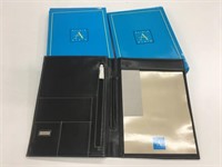 2 New Alicia Klein Leather Folios
