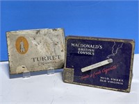 2 Cigarette Tins - Macdonald's & Turret