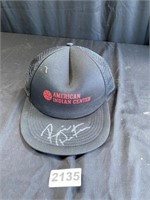 Autographed American Indian Center Hat - unknown