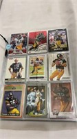 Assorted Pittsburgh Steelers cards 15 sheets