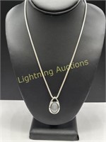 .999 FINE STERLING SILVER NECKLACE WITH PENDANT