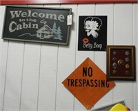 Lot #3831 - Welcome to the Cabin Wooden Sign,
