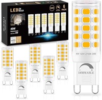 6 Pack Dimmable G9 LED Bulb 2700K Soft Warm