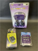 Stereo Cassette Player, Cellsuit, Caller ID Grape