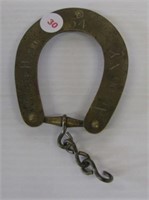 Globe Hotel, Albany N.Y. horse shoe with 54 on