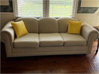 Striped sleeper sofa