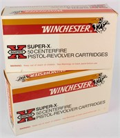 2 Winchester Super-X 50 Centerfire Empty Boxes