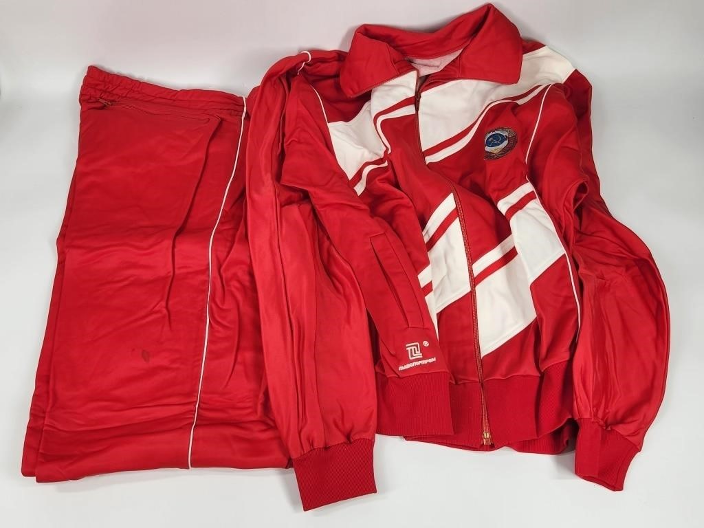VINTAGE RUSSIAN CCCP RED TRACK SUIT