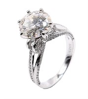 925S 3.0ct Moissanite Diamond Ring