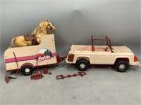 Barbie Jeep and Hope Trailer with Accessories