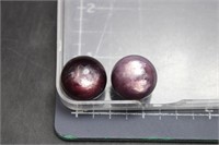 2, High Quality Gem Lepidolite Spheres