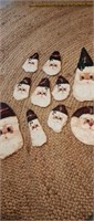 10 handpainted Christmas ornaments