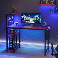 Bestier Gaming Desk with LED Lights