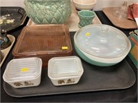 Refrigerator Dishes with Pyrex Covered Dish