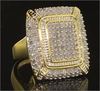 Large Pave' 2.00 ct Diamond Evening Ring