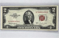 1953C Choice Uncirculated $2 Red Seal Note