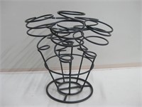 13"x 13" Spiral Iron Tabletop Wine Rack