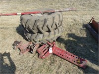 1680 COMBINE AXLE, HUBS, TIRES AND WHEELS