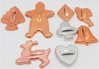 Vintage Copper and Aluminum Cookie Cutters