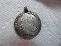 1775 Bavaria silver thaler - soldered pendant bale