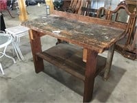 PRIMITIVE WORK BENCH 45 long, 30 tall