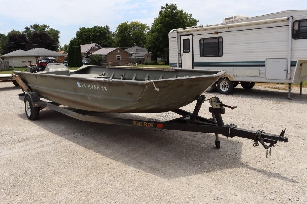 2004 Sea Ark 20' Jon Boat & Trailer