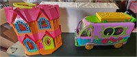 FISCHER PRICE DOLLHOUSE AND TINKERBELL CAMPER