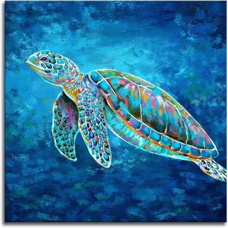 Sea Turtle Wall Art Beach Picture Canvas Posters P