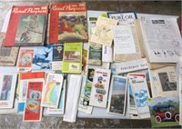 Road maps, Rural Progress magazines, misc.