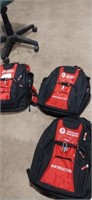 Lot with 3 American red cross backpacks