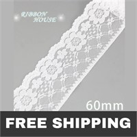 NEW White Lace ribbon fabric Decoration Lovely
