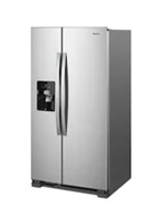 Whirlpool 24.6-cu ft Side-by-Side Refrigerator wit